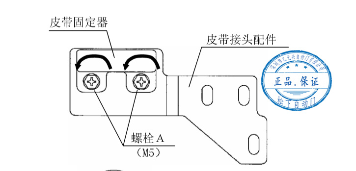 雙開自動(dòng)門皮帶安裝步驟