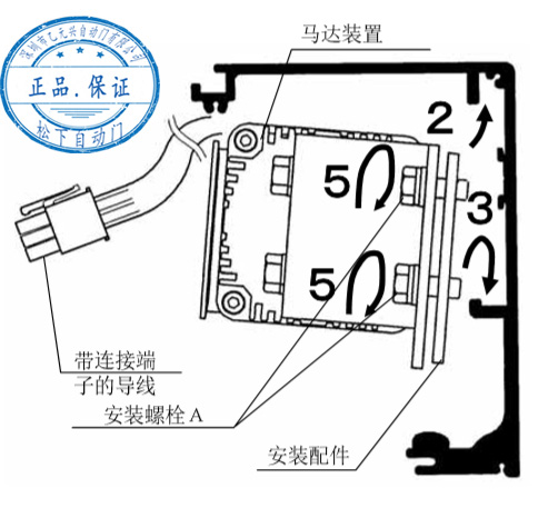 松下自動(dòng)門馬達(dá)安裝